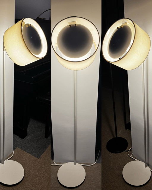 Vintage IKEA Ledet G0807 Stehlampe – Design (Weiß / 1990er Jahre) – vloerlampen, Textile, Metal