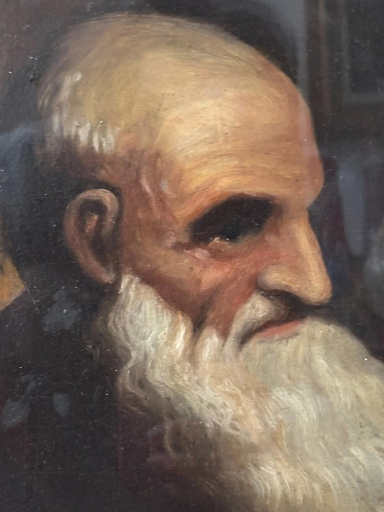 1940s Male Portrait Oil Painting on Board, Paintings & Drawings (photo 5 of 8)