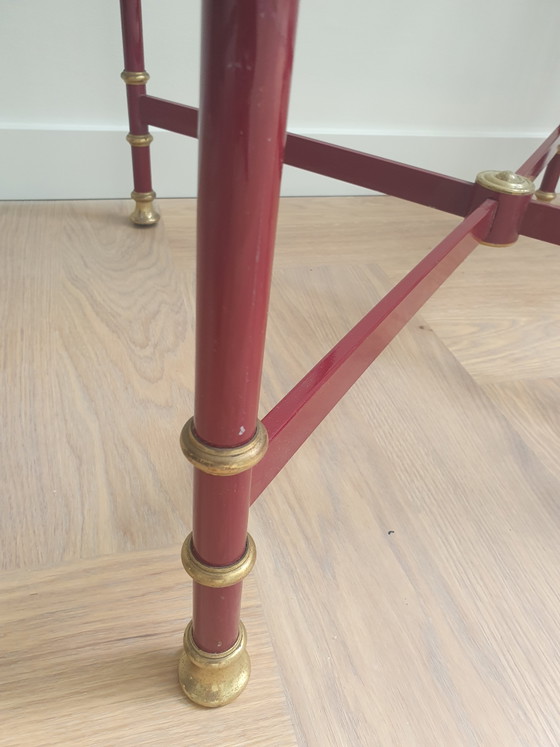 Image 1 of Paire de tables d'appoint vintage de style Hollywood Regency – Maison Jansen (années 1970)