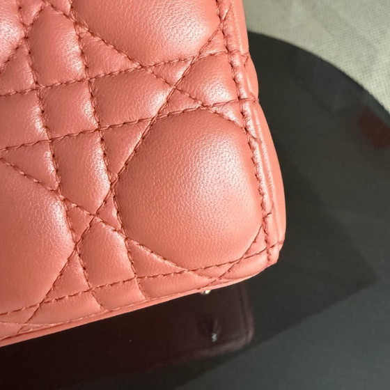 Image 1 of DIOR LADY SMALL ABC FLAP - CANNAGE LAMSLEER CARAMEL GOUDEN BESLAG MYABC