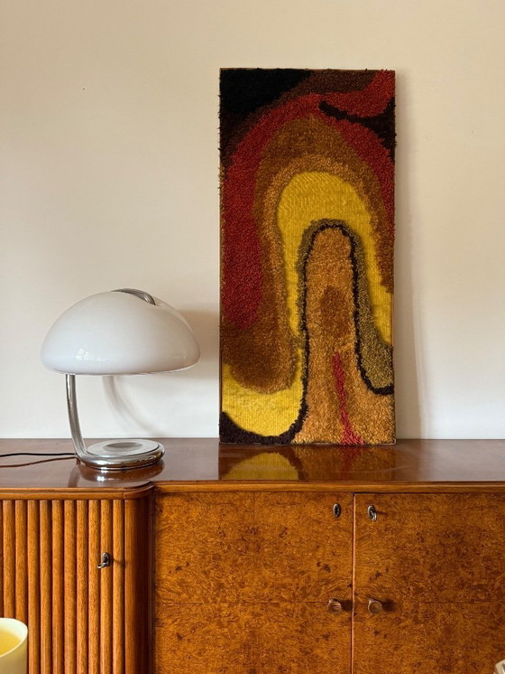 Image 1 of Tapisserie murale style ère spatiale | Art textile italien du milieu du XXe siècle (années 1970)