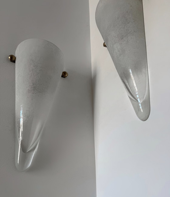 Image 1 of Vintage Murano glass wall sconces