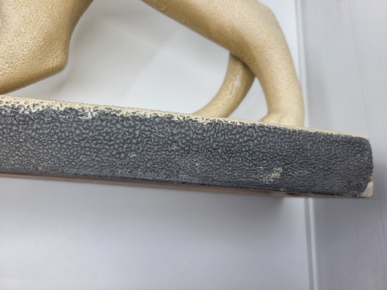 Image 1 of Panther of Saint Radegund in crisp earthenware, France, Art Deco, 1935