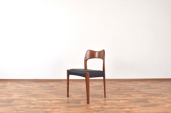 Image 1 of Mid Century Teakhouten Eetkamerstoelen Door Arne Hovmand-Olsen Voor Mogens Kold, 1960S, Set Van 4