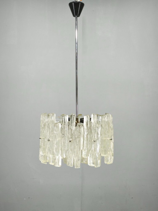 Exceptional Austrian Pendant Light From The 1960s, Attributed To J.T. Kalmar. – hanglampen, Glass (photo 2 of 12)