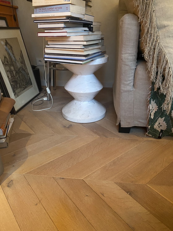 Image 1 of Pols Potten marble stool white
