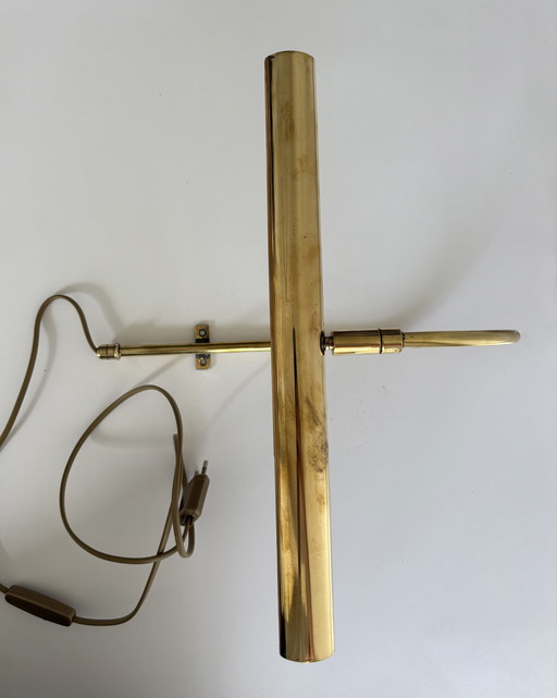 Schilderij lamp messing 