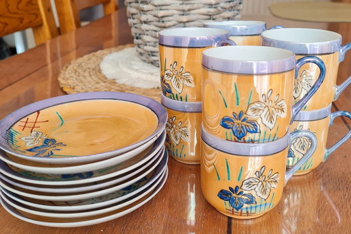 Japanese cups made of translucent porcelain