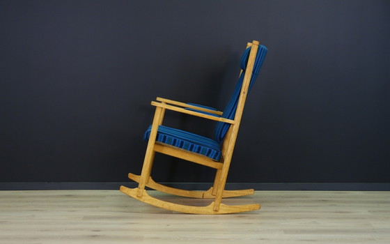 Image 1 of Chaise à bascule en chêne, Design danois, 1970S, Designer : Kurt Østervig, Fabricant : Slagelse