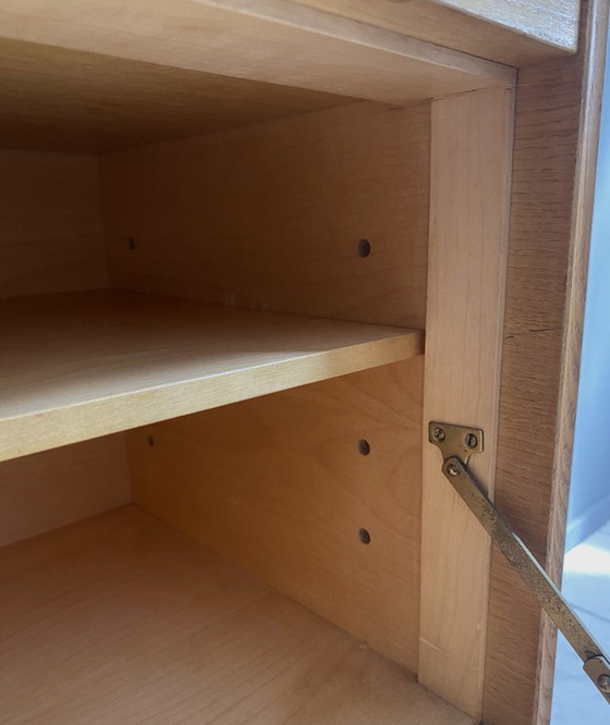 Image 1 of Klein houten minibureau uit de jaren 70