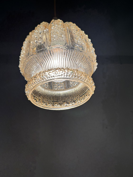 Image 1 of Atmospheric Vintage Ceiling Lamp With Bubble Glass