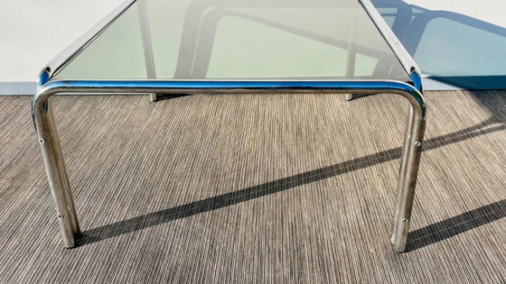 Image 1 of Pair of chrome coffee tables # Vintage 70s # Living Room Tables