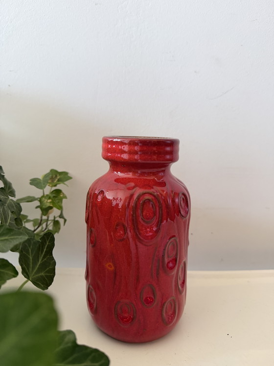 Image 1 of Vaso della Germania Ovest, anni '70, in ceramica rossa
