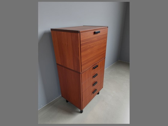 Cees Braakman for Pastoe Teak Secretaire, 1950s, Storage cabinet, Wood, Brown (photo 2 of 6)