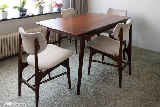 Dining table with 4 chairs from Teeffelen WEBE