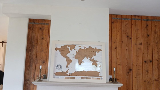 Image 1 of poster world map scratch card new folder
