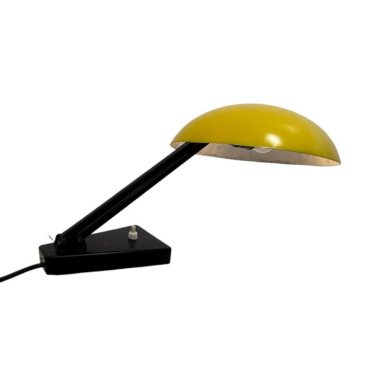 Image 1 of Hala Zeist - Lampada da scrivania modello 145 - Base nera e paralume giallo