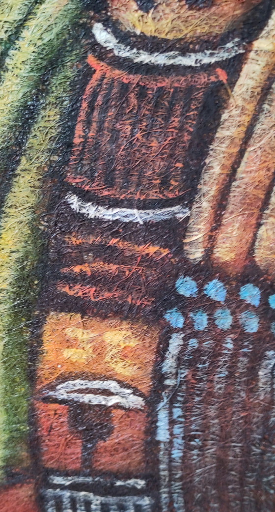Image 1 of Benjamin Long - acrylschilderij Aztecs