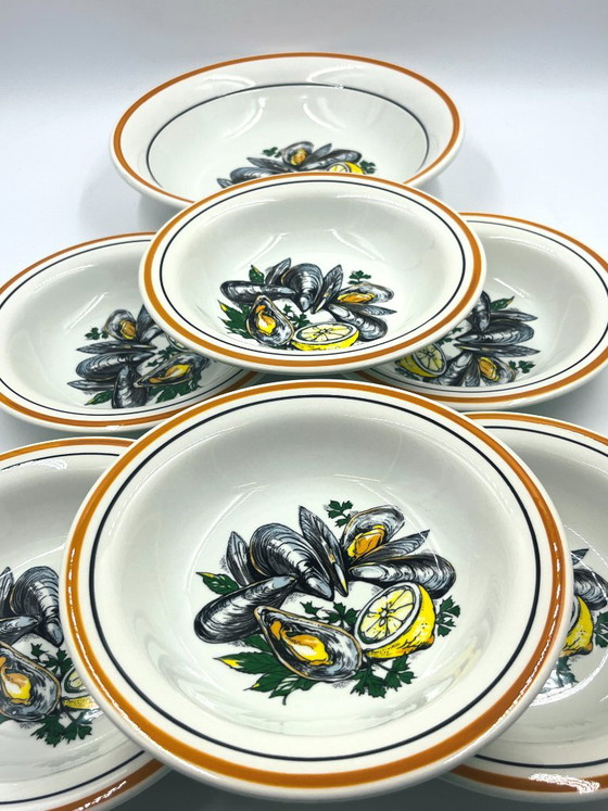 Mussel Serving Set Ceramica Quadrifoglio, Bowls, White (photo 15 of 15)