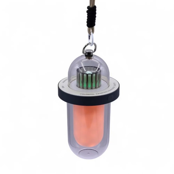 Image 1 of Buitenlamp met vlameffect - Wit, USB-C oplaadbaar - Meerkleurig