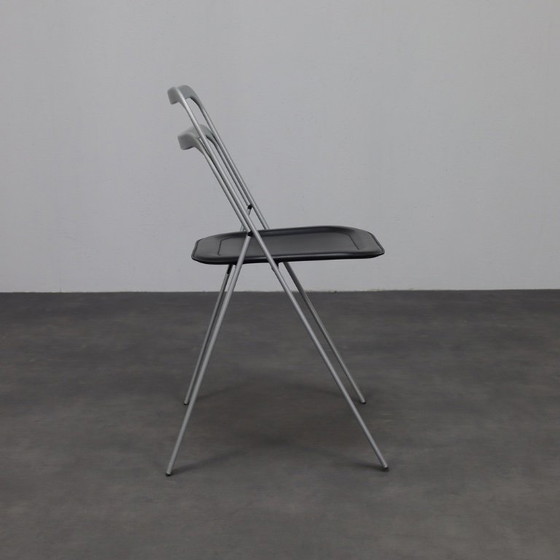 Image 1 of Giorgio Cattelan para Cidue Sillas plegables de cuero, Italia, años 70