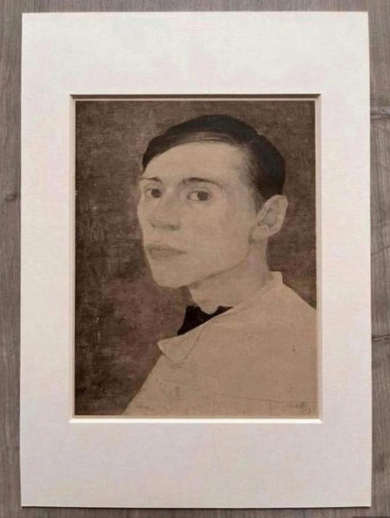 Image 1 of Jan Mankes 1889-1920 / Autorretrato original en heliograbado Jan Mankes 1923