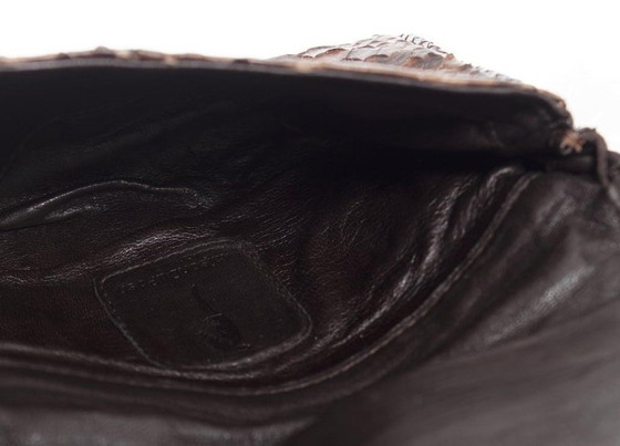 Image 1 of Maison Du Posh, braune Python-Clutch