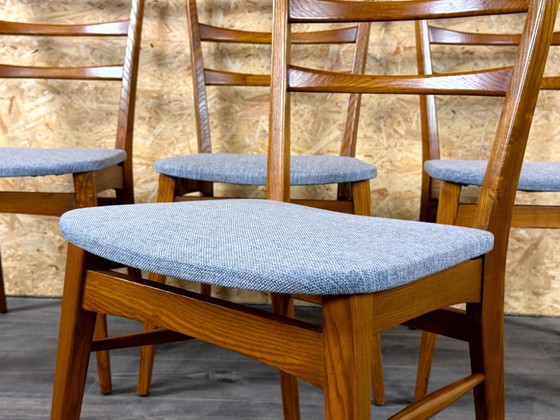 Image 1 of 4 sedie da pranzo anni '60/'70, design danese moderno di metà secolo.