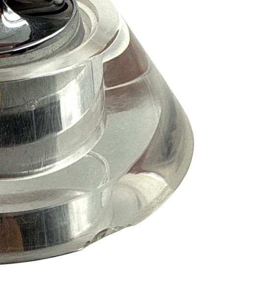 Image 1 of Space age lucite conical smoking set, Italy 1970