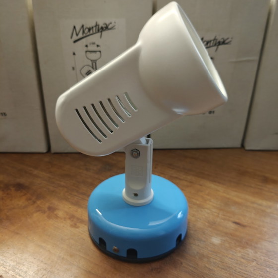 Image 1 of Set di 4 faretti da parete/soffitto vintage anni '80 in stile postmoderno Memphis – NUOVI nella scatola – Montyac