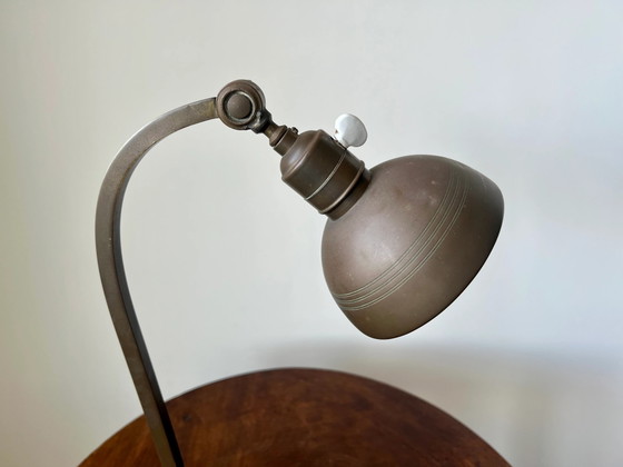 Art Deco brass table lamp. France, early 20th Century – Lighting, Porcelain (photo 12 of 12)