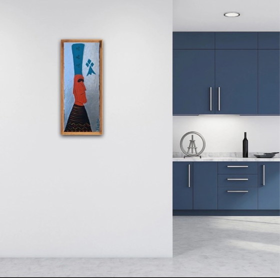 Image 1 of Acryl auf Keilrahmen. Größe 55x20cm.