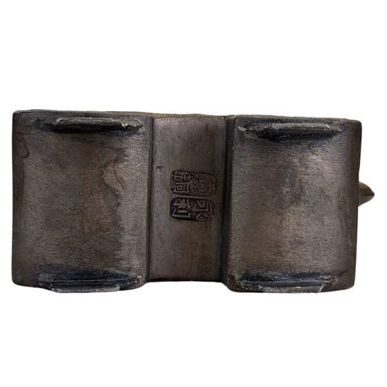 Antique Chinese Pewter Tea Set with Court Ladies & Symbolic Plum Blossom – Yan Yongli – Circa 1920 | (photo 10 of 10)