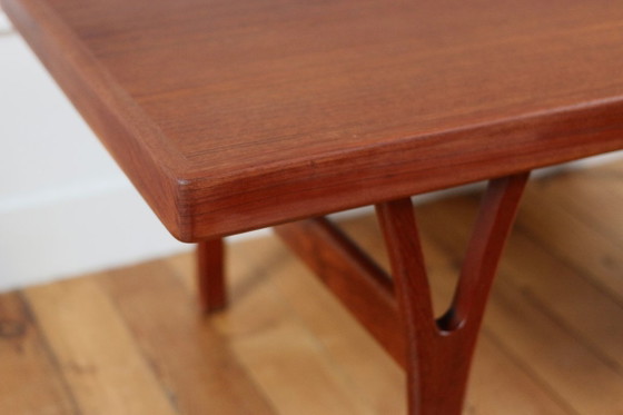 Table basse teck scandinave teck vintage Trioh 1960, Tables basses, Bois, Marron, Mid Century Modern (photo 4 sur 8)