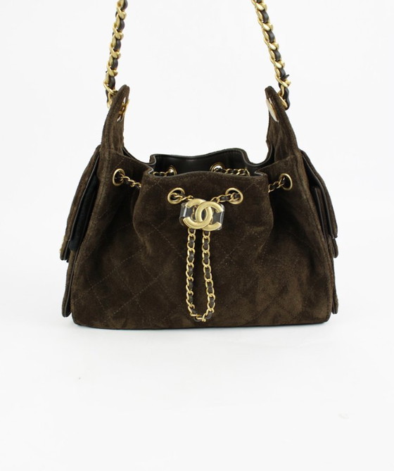 Image 1 of Chanel 25 Mini Bag Brown Suede