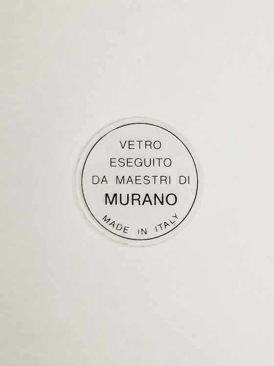 Image 1 of Italienische „Transatlantico“-Tischlampe aus Muranoglas in Pilzform aus den 1980er Jahren
