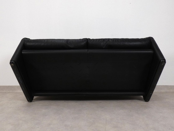 Image 1 of Set di 2 Cassina Maralunga 2,5 posti - pelle nera