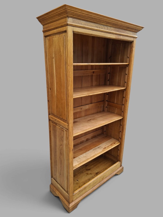 Bibliothèque ouverte classique avec étagères réglables, dimensions: 113x46cm et 201cm de haut. – Wood (photo 5 of 6)