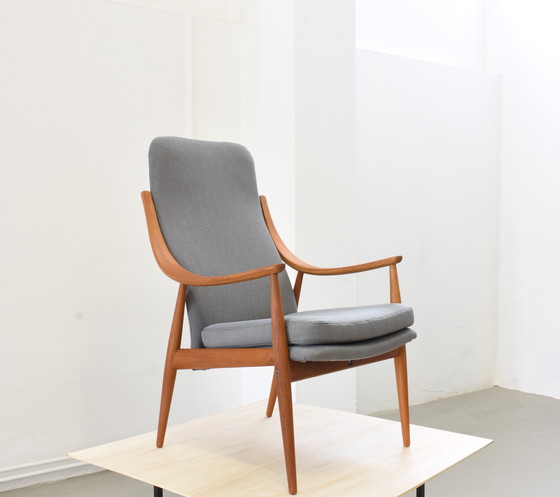 Image 1 of Mid - Century Teak Armchair By Peter Hvidt & Orla Mølgaard For France & Søn / France & Daverkosen, 1960s