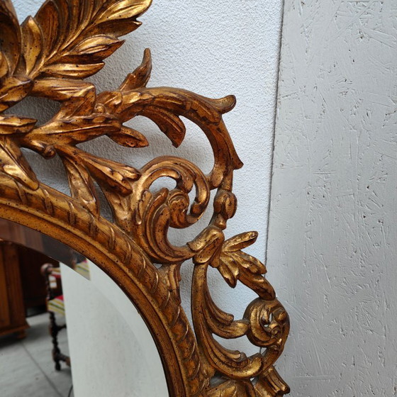 Image 1 of Vintage goudkleurige Barok Rococo spiegel, schouwspiegel Regency