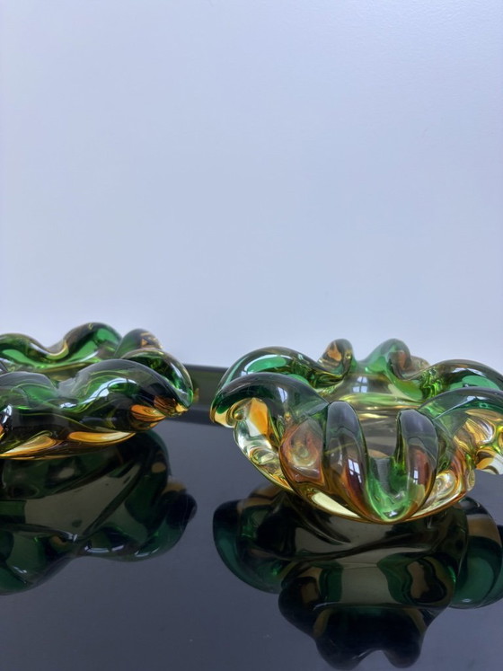 Set van 3 vintage Murano Sommerso glazen schalen van Vetri D'Arte – Glass (photo 6 of 21)