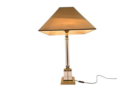 Kullmann lamps - Germany - brass - acrylic - Hollywood Regency - 70's