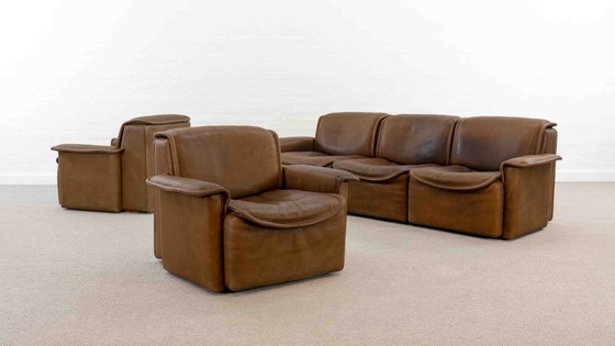 Image 1 of Modular De Sede Sofa DS-12 in Cognac Leather, 70s
