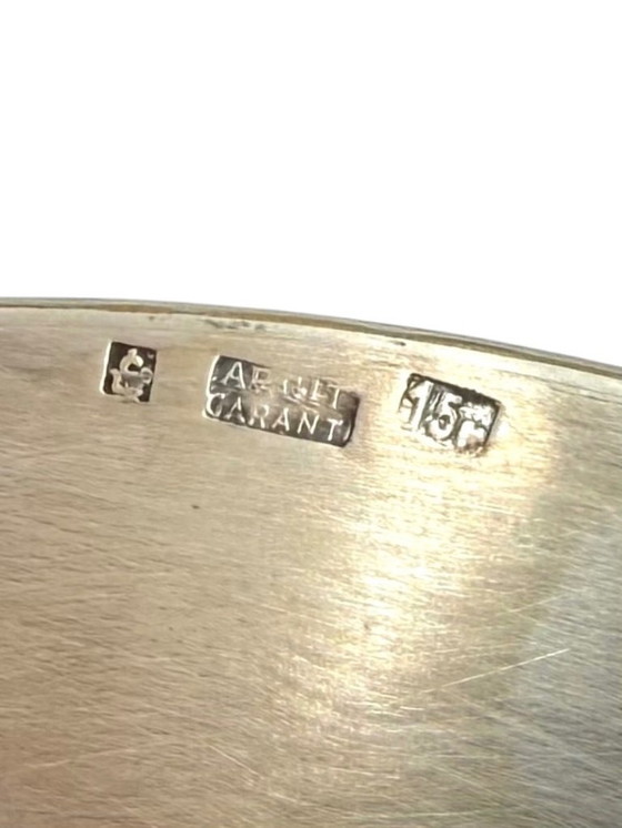 Image 1 of Art Deco silver-plated coup / vide poche, France 1940s