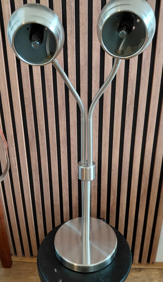 Chrome Eyeball Space Age Table Lamp – Metal (photo 2 of 4)