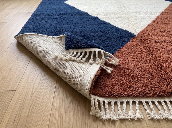 Custom-made traditional hand-woven natural wool Rugs & carpets 1.5/2.5 m, Ahrend, Textile, Blue (photo 6 of 8)