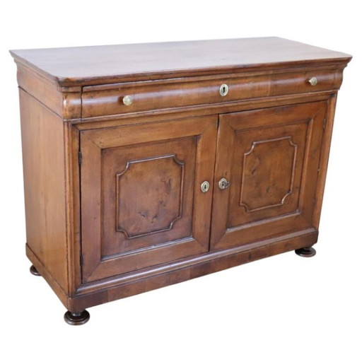 Antique Buffet in Walnut, Italy Mid 19th Century, Restored