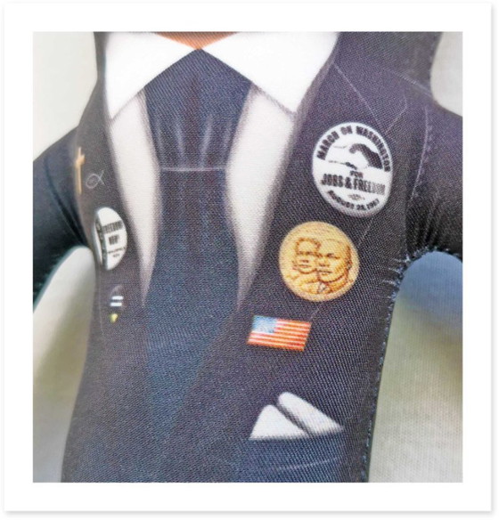 Image 1 of Martin Luther King Gift | Black History Decor | Art Doll Collectible | Civil Rights Leader Gift