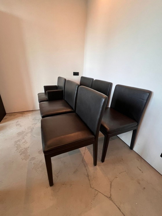 Image 1 of 6 sillas de cuero Hülsta