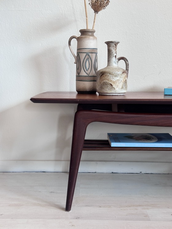 Image 1 of Table basse vintage Louis van Teeffelen, 1960, teck